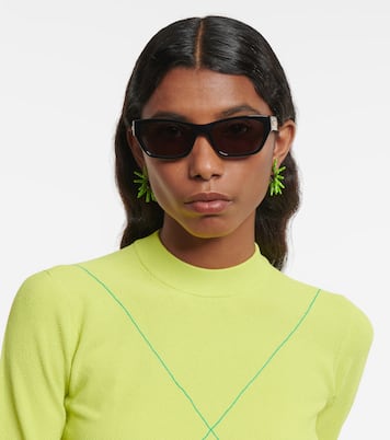 Gafas de sol de acetato rectangulares | Bottega Veneta