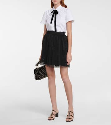 Minirock aus Point d'Esprit-Tüll | REDValentino