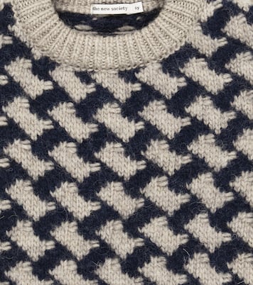 Nicola jacquard wool sweater | The New Society