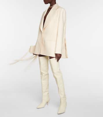 Leather over-the-knee boots | Magda Butrym