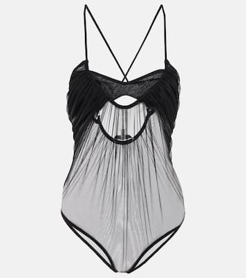 Cutout tulle bodysuit | Nensi Dojaka