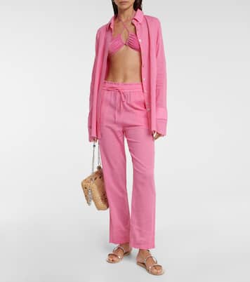 Gerade Hose aus Leinen | Bananhot