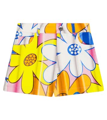 Floral denim shorts | Moschino Kids