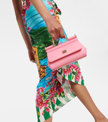 Portofino ruched silk midi skirt | Dolce&Gabbana