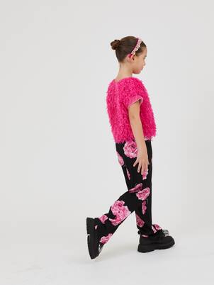 Pantaloni in cady con stampa | Monnalisa