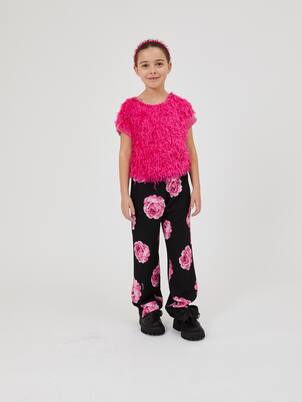 Pantaloni in cady con stampa | Monnalisa