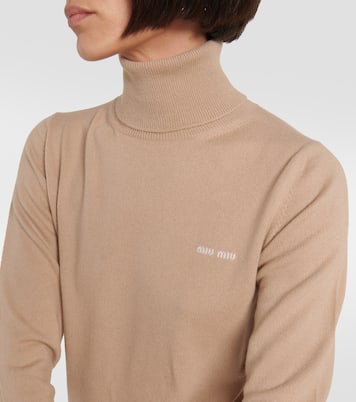 Cashmere turtleneck sweater | Miu Miu