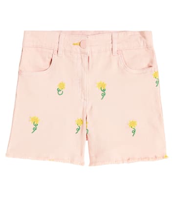Floral embroidered denim shorts | Stella McCartney Kids