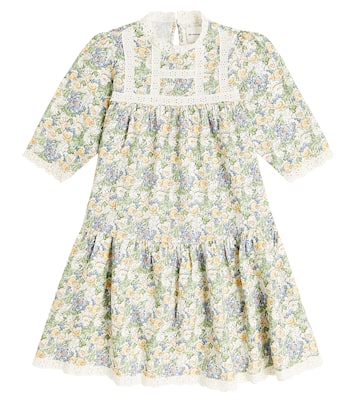 Beverly lace-trimmed floral linen dress | The New Society