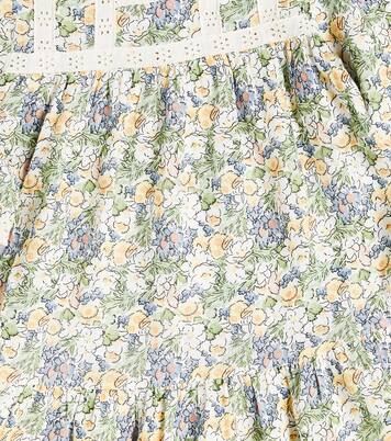 Beverly lace-trimmed floral linen dress | The New Society