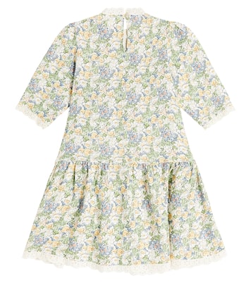 Beverly lace-trimmed floral linen dress | The New Society