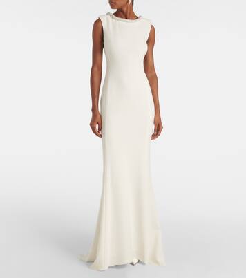 Bridal Corsica embellished cady gown | Max Mara