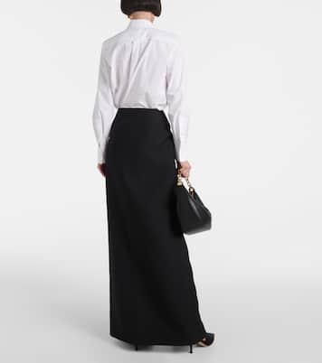 Maxirock VLogo Locker aus Crepe Couture | Valentino