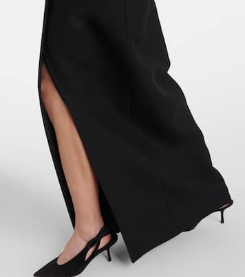 Maxirock VLogo Locker aus Crepe Couture | Valentino