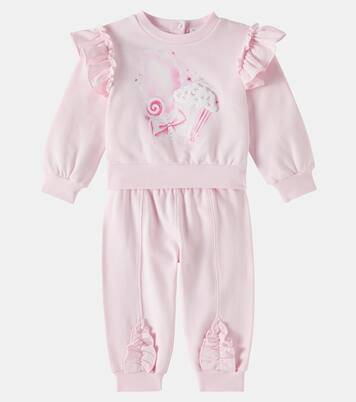 Baby printed cotton-blend set | Monnalisa