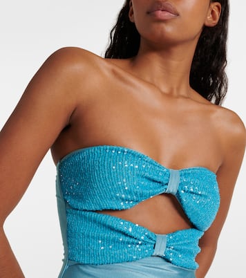 Badeanzug mit Pailletten | Adriana Degreas