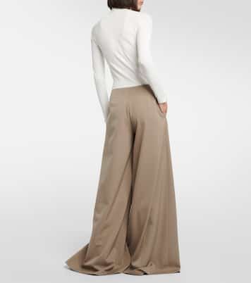 Weite Hose Dela aus Wolle | The Row