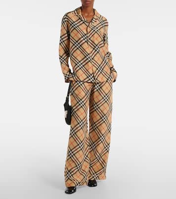 Knitted silk top | Burberry