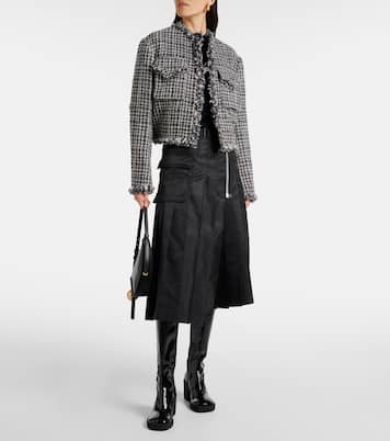 羊毛混纺花呢夹克 | Sacai