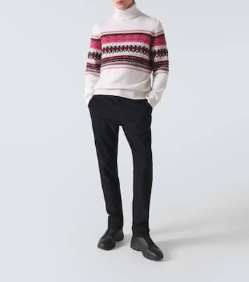 Jersey de cuello alto intarsia de cachemir | Zegna