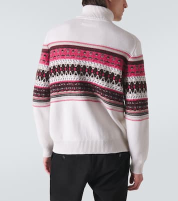 Jersey de cuello alto intarsia de cachemir | Zegna