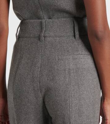 Rhein high-rise wool and cashmere flared pants | Gabriela Hearst