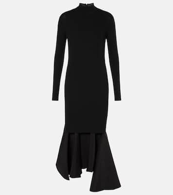 Ruffled midi dress | Bottega Veneta