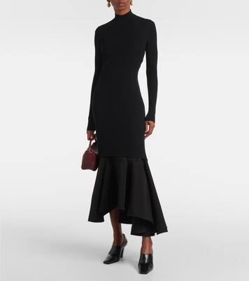 Ruffled midi dress | Bottega Veneta
