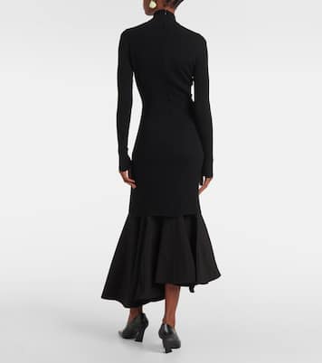 Ruffled midi dress | Bottega Veneta