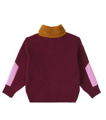 Colorblocked ribbed-knit sweater | Bobo Choses