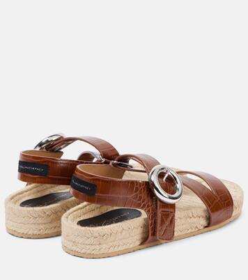 Espadrille-Sandalen Gaia S-Wave aus Leder | Stella McCartney