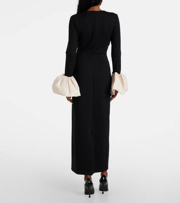 Abito lungo Hawthorne con taffetà | Staud