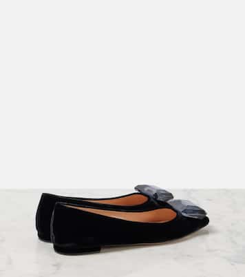 Jaipur velvet ballet flats | Gianvito Rossi