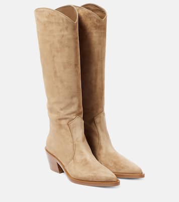 Westernstiefel 45 aus Veloursleder | Gianvito Rossi