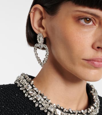 Boucles d’oreilles à cristaux | Self-Portrait