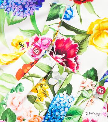 Bedrucktes Kleid aus Baumwolle | Dolce&Gabbana Kids