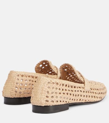 Mocasines Leon de piel trenzada | Loro Piana