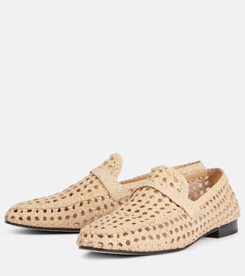 Mocasines Leon de piel trenzada | Loro Piana