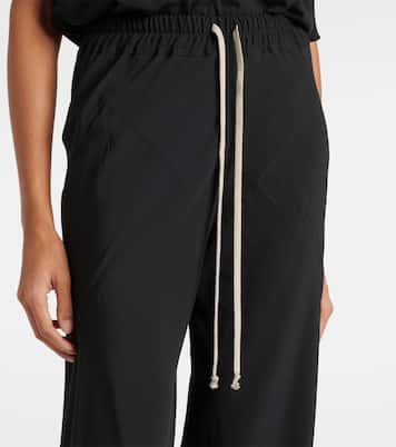 Pantaloni regular Dietrich Drawstring in cady di crêpe  | Rick Owens