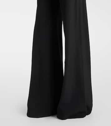 Pantaloni regular Dietrich Drawstring in cady di crêpe  | Rick Owens