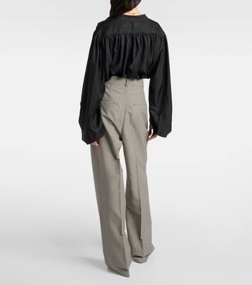 Weite Hose aus einem Wollgemisch | Róhe