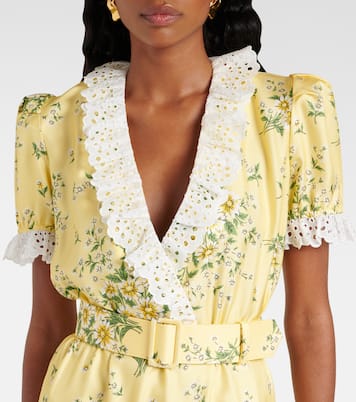 Minikleid aus Seidensatin | Rodarte