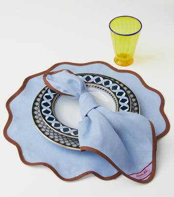 Rainbow Sky Large set of 2 napkins | La DoubleJ