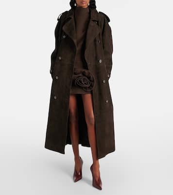 Trenchcoat aus Veloursleder | Magda Butrym