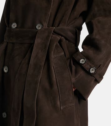 Trenchcoat aus Veloursleder | Magda Butrym