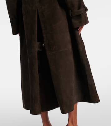 Trenchcoat aus Veloursleder | Magda Butrym