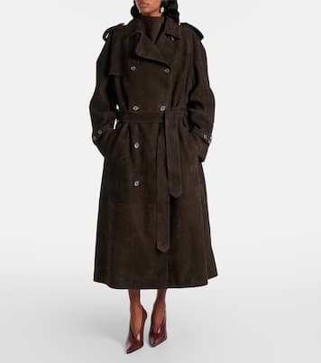 Trenchcoat aus Veloursleder | Magda Butrym