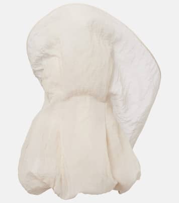 Vestido corto de organza en mezcla de algodón y seda | Magda Butrym