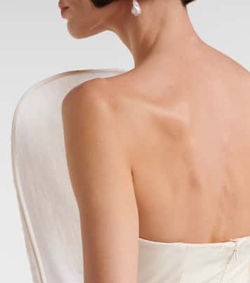 Vestido corto de organza en mezcla de algodón y seda | Magda Butrym