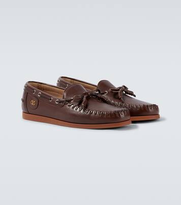 Náuticos Palm Avenue de piel | Valentino Garavani